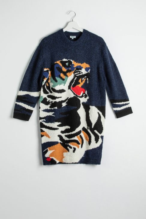 

Kenzo Pulloverkleid 'tiger Head' Dress
