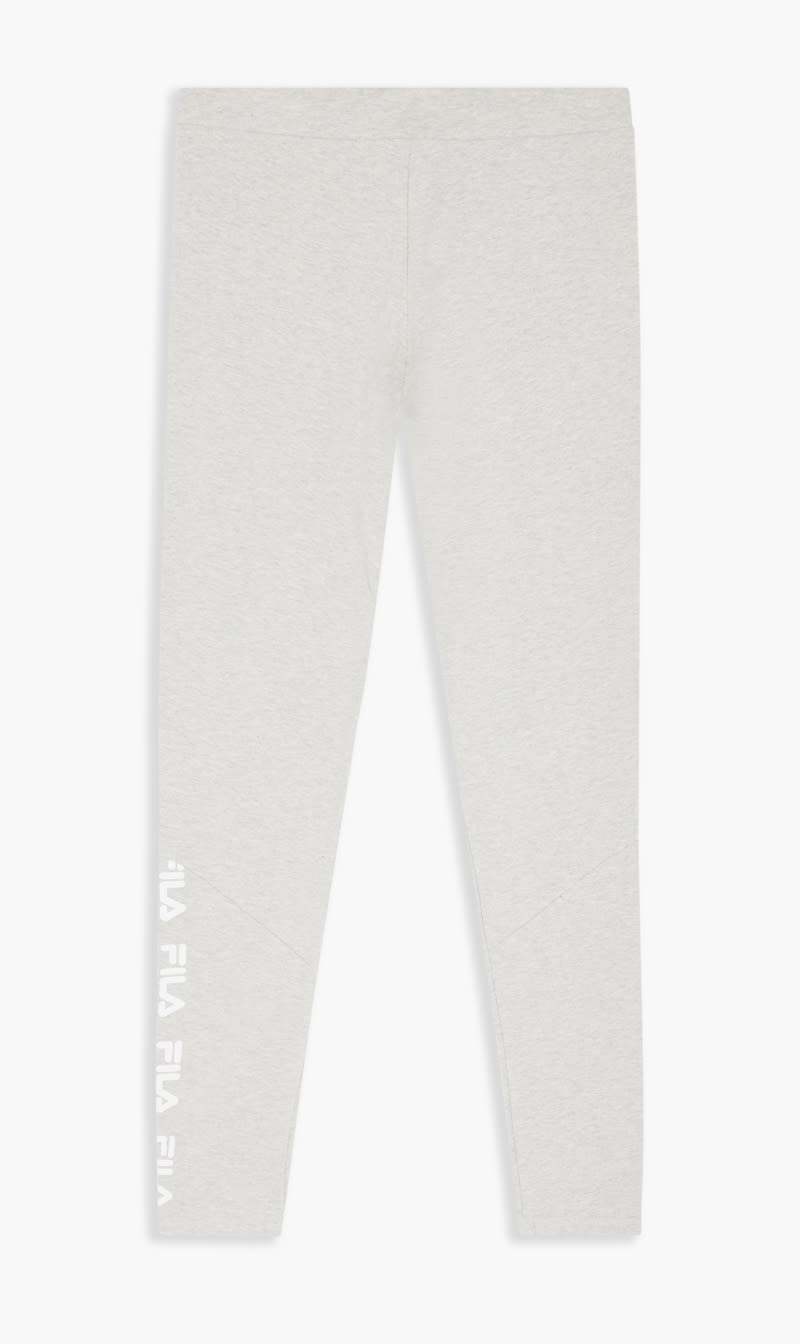 

Fila Grey Faye High Rise Leggings With Printed Logo Detail for Women | The Deal Outlet