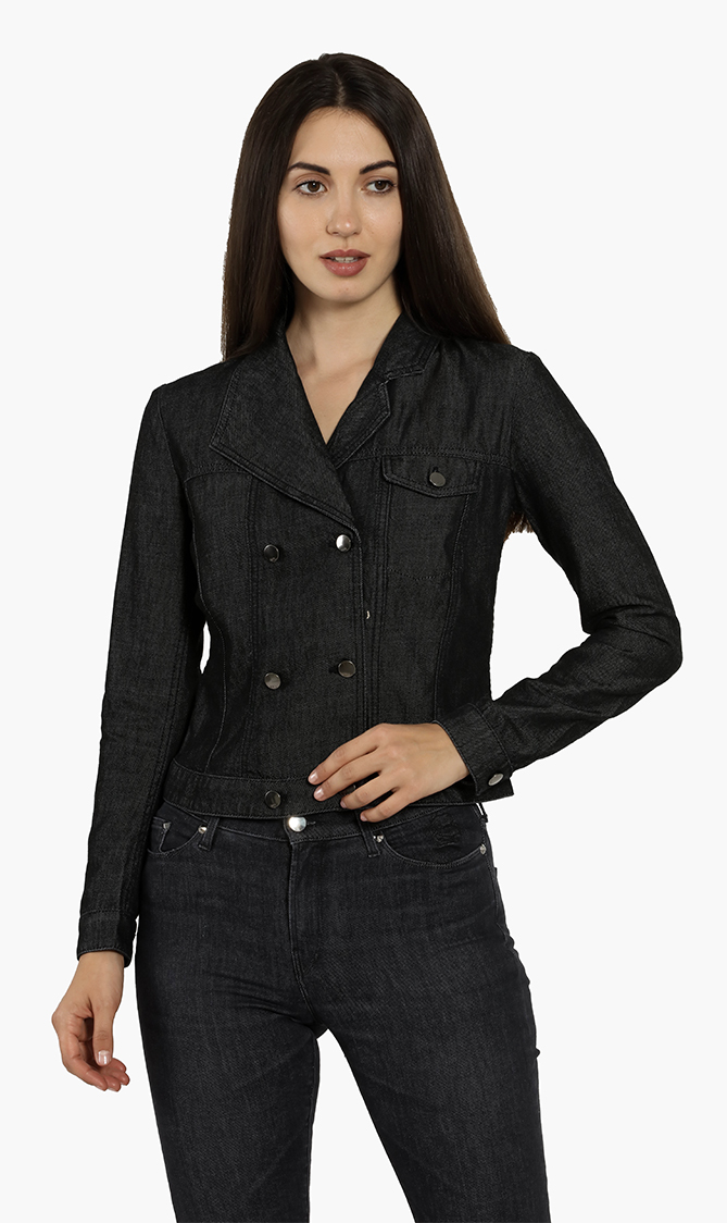 

Karl Lagerfeld Chest Pocket Denim Jackets