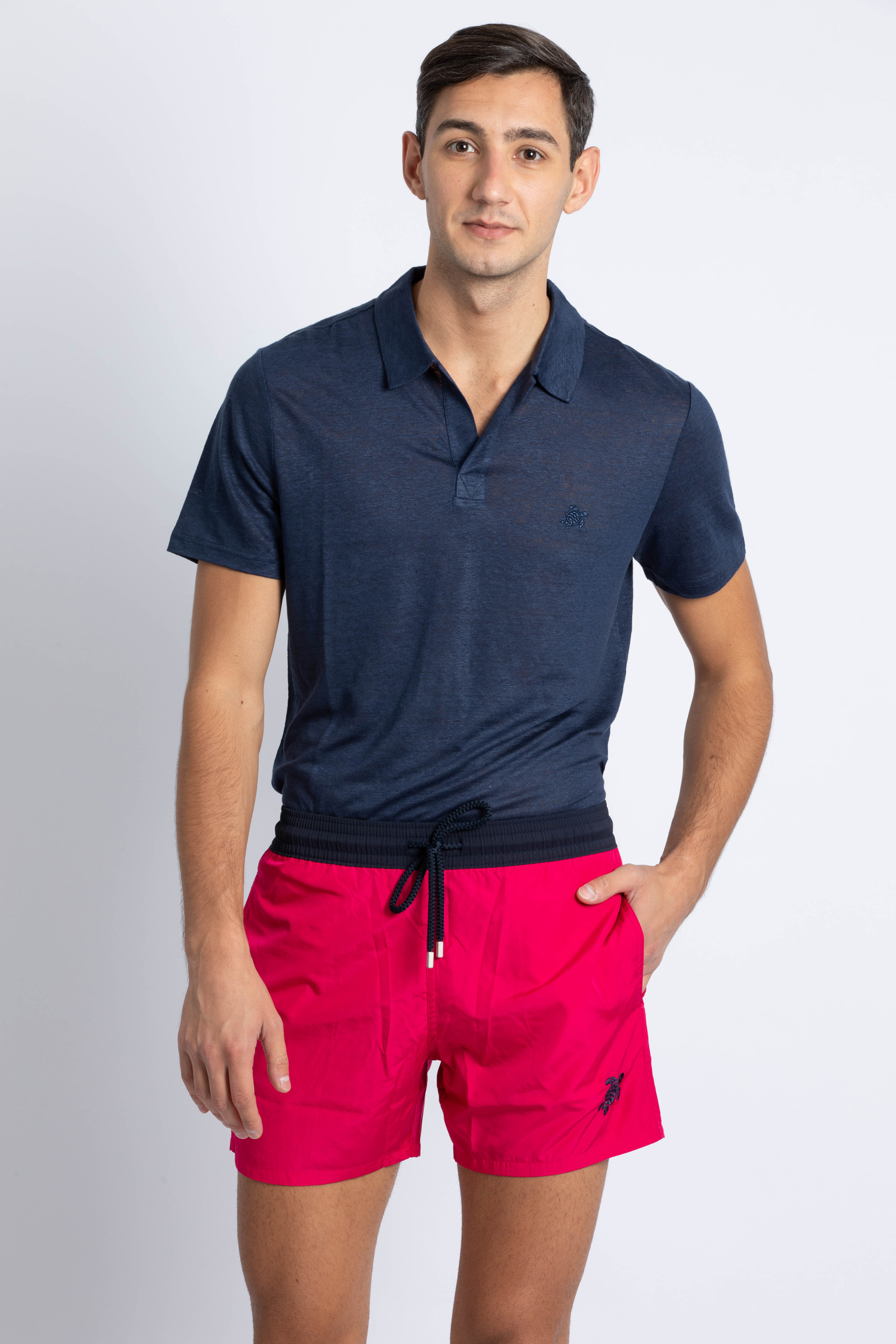 

Vilebrequin Moxe Contrasting Band Swim Trunks