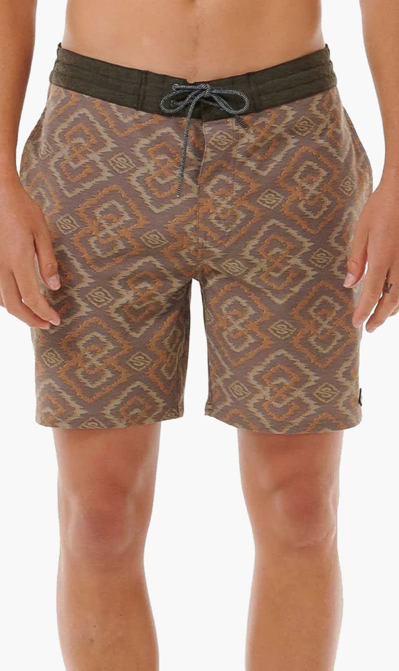 Ripcurl Brown Distorted Gem 19" Layday Boardshort for Men