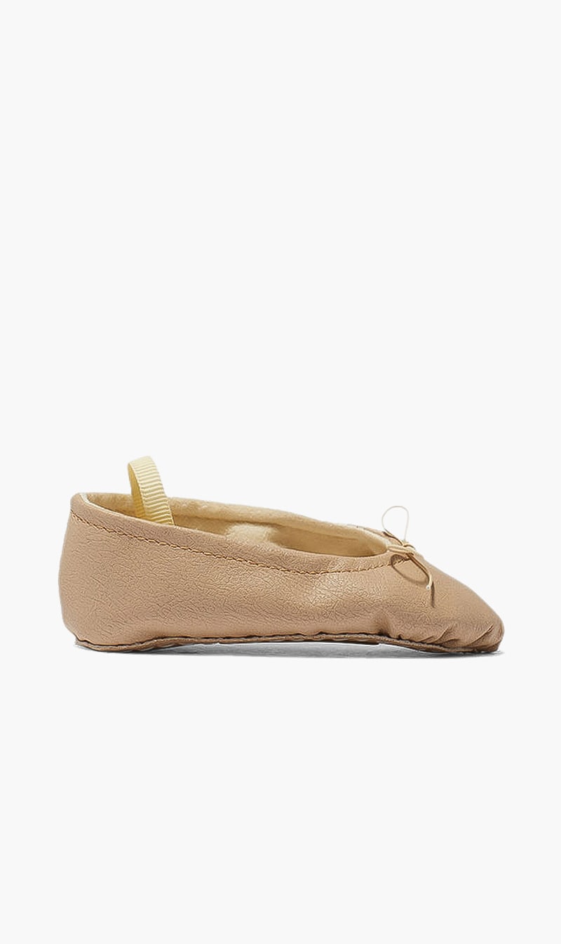 

Leather Ballerina Shoes, Gold