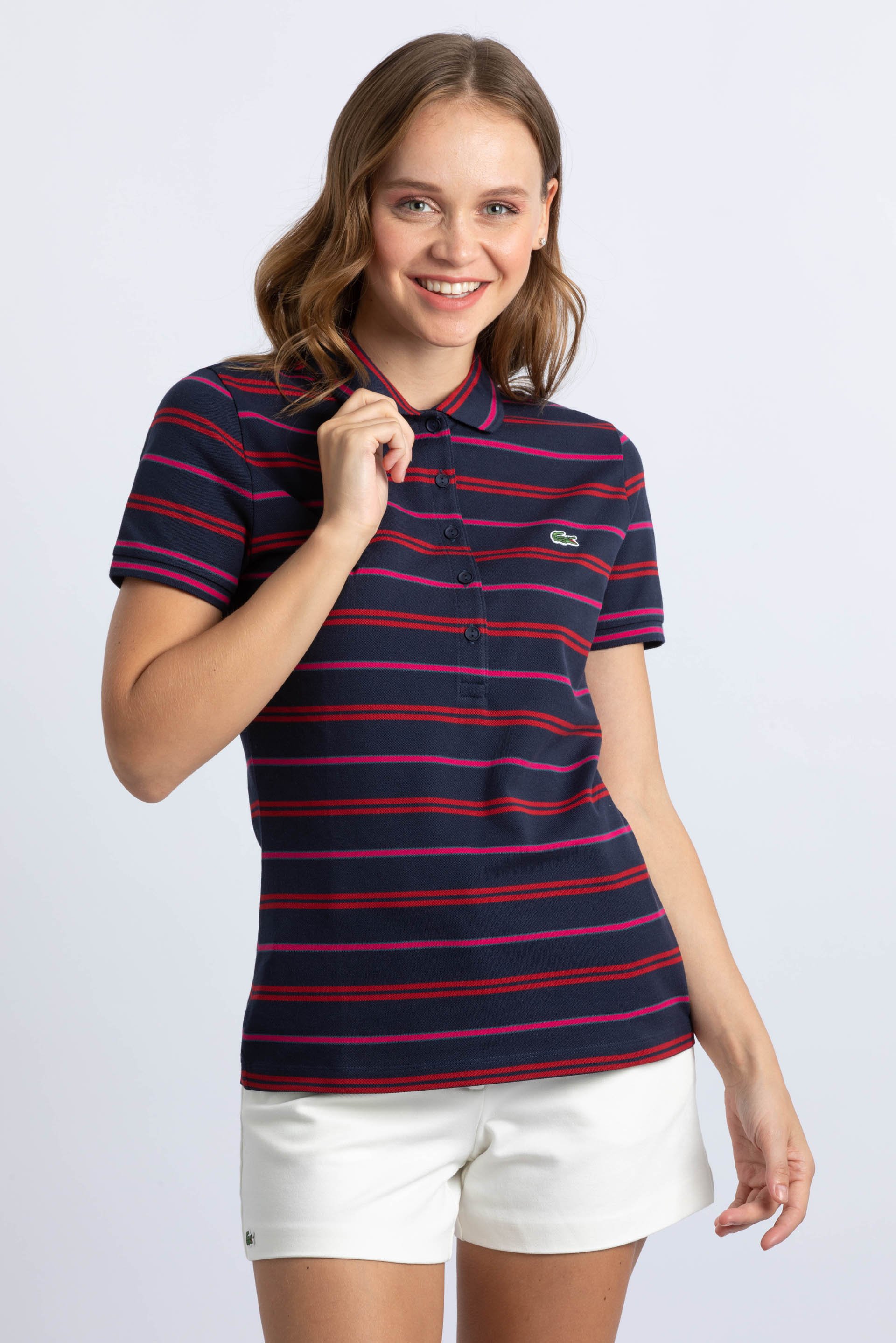

Lacoste Slim Fit Striped Stretch Pique Polo Shirt