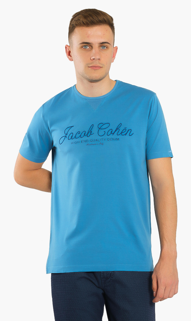 

Jacob Cohen Velvet Graphic Logo T-shirt