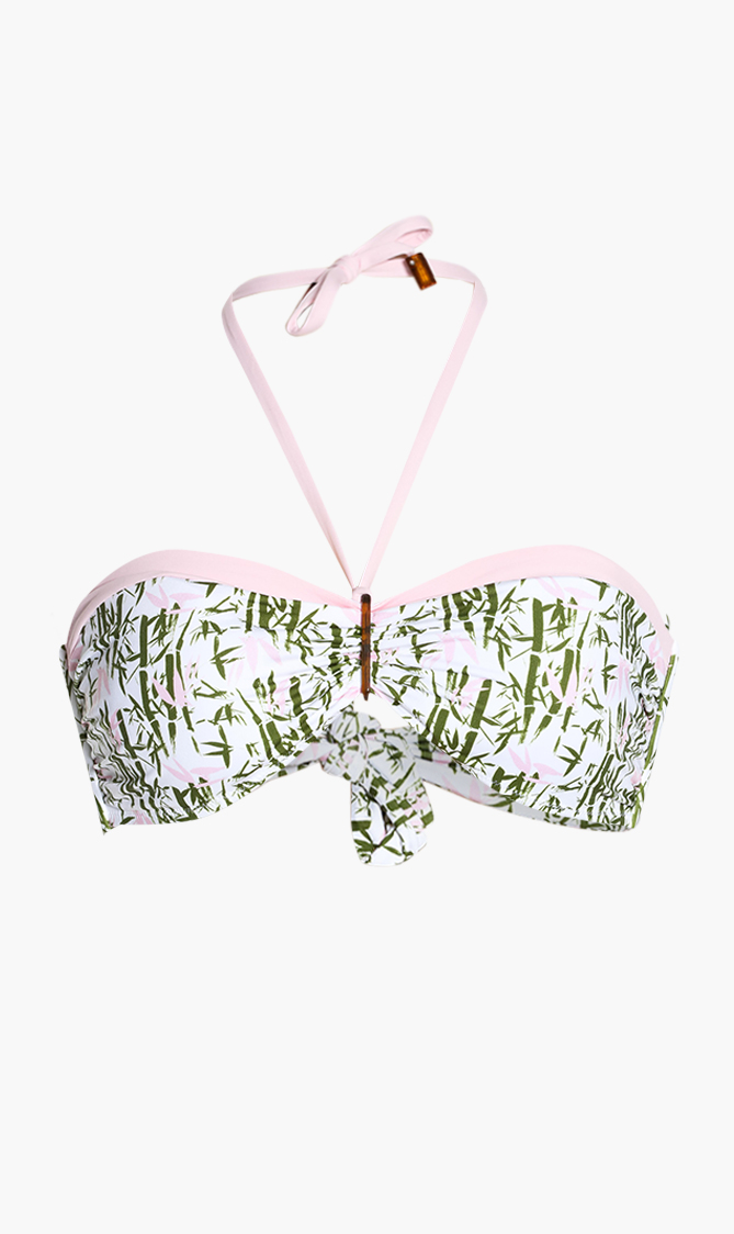 

Bamboo Song Bikini Top, Pink