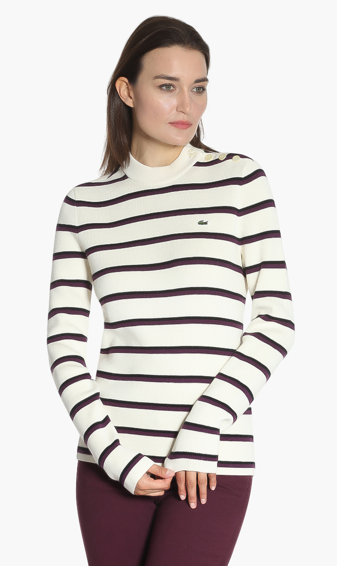

Lacoste L!ve Striped Sweater