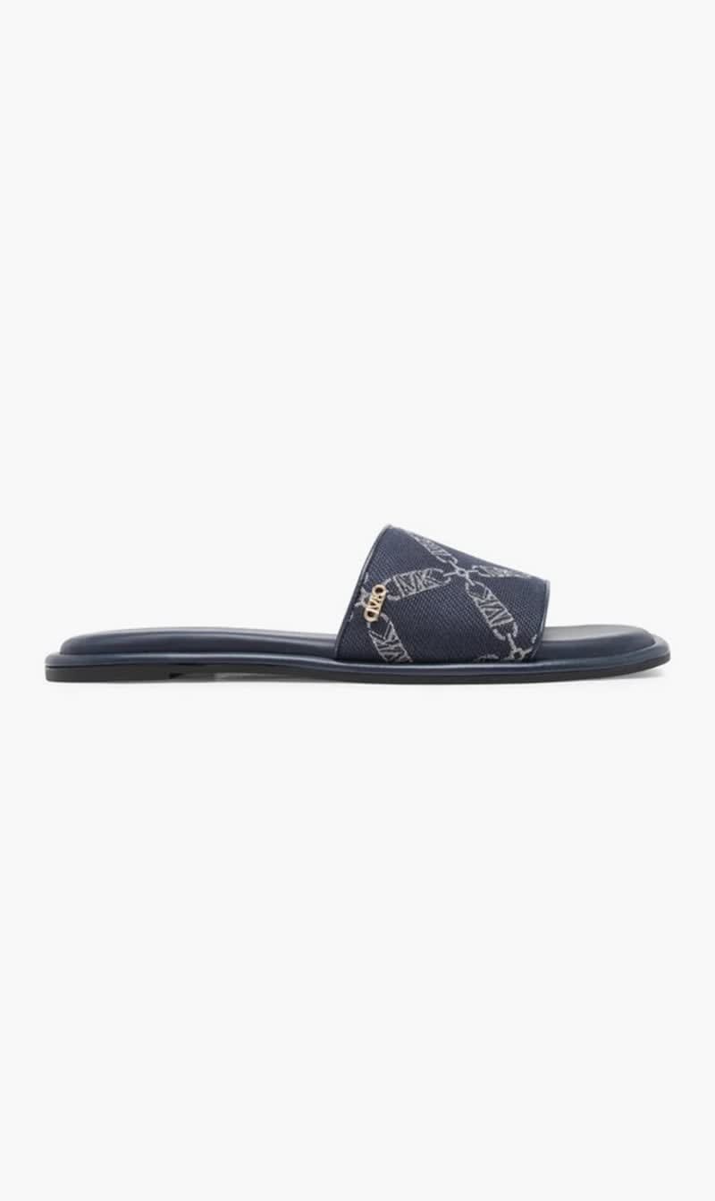 

Michael Kors Blue Hayworth Slide for Women | The Deal Outlet