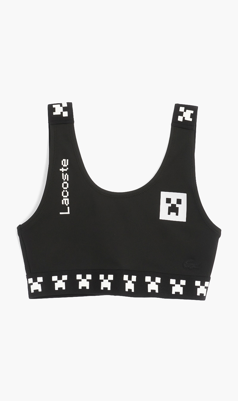 

Lacoste Black Minecraft Crop Top for Women | The Deal Outlet