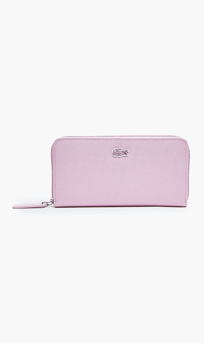 

Lacoste Blue L Zip Wallet for Women | The Deal Outlet