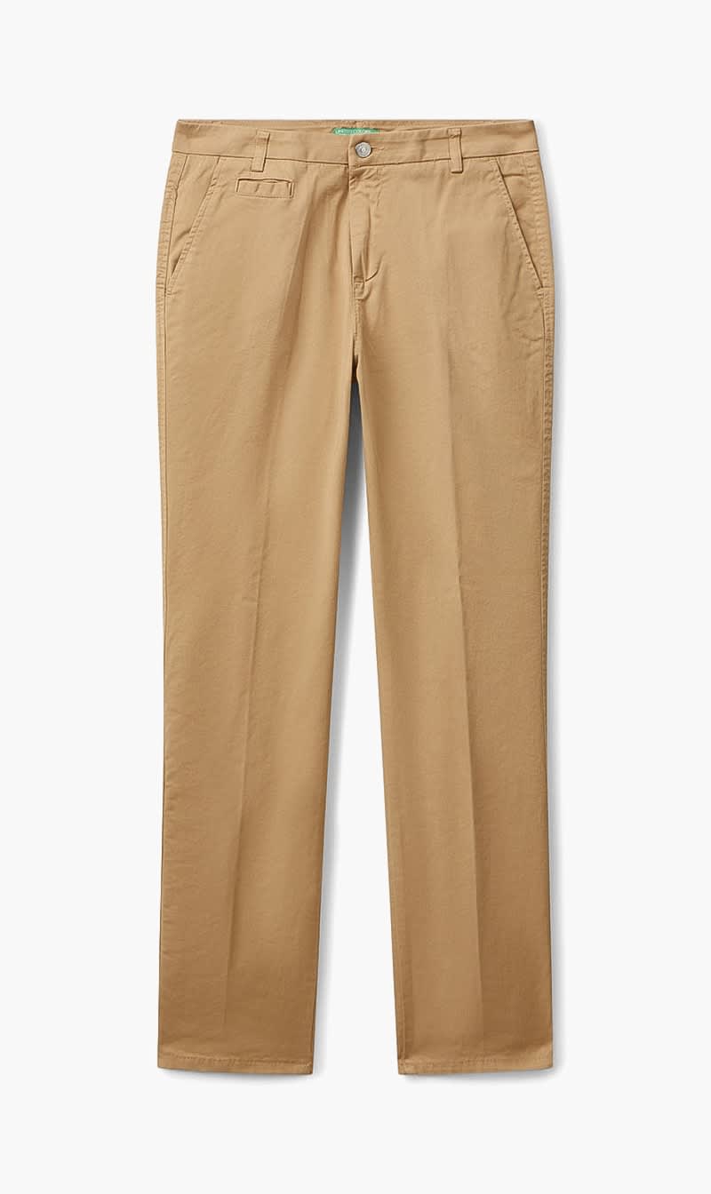United Colors Of Benetton Brown Cotton Trousers for Women
