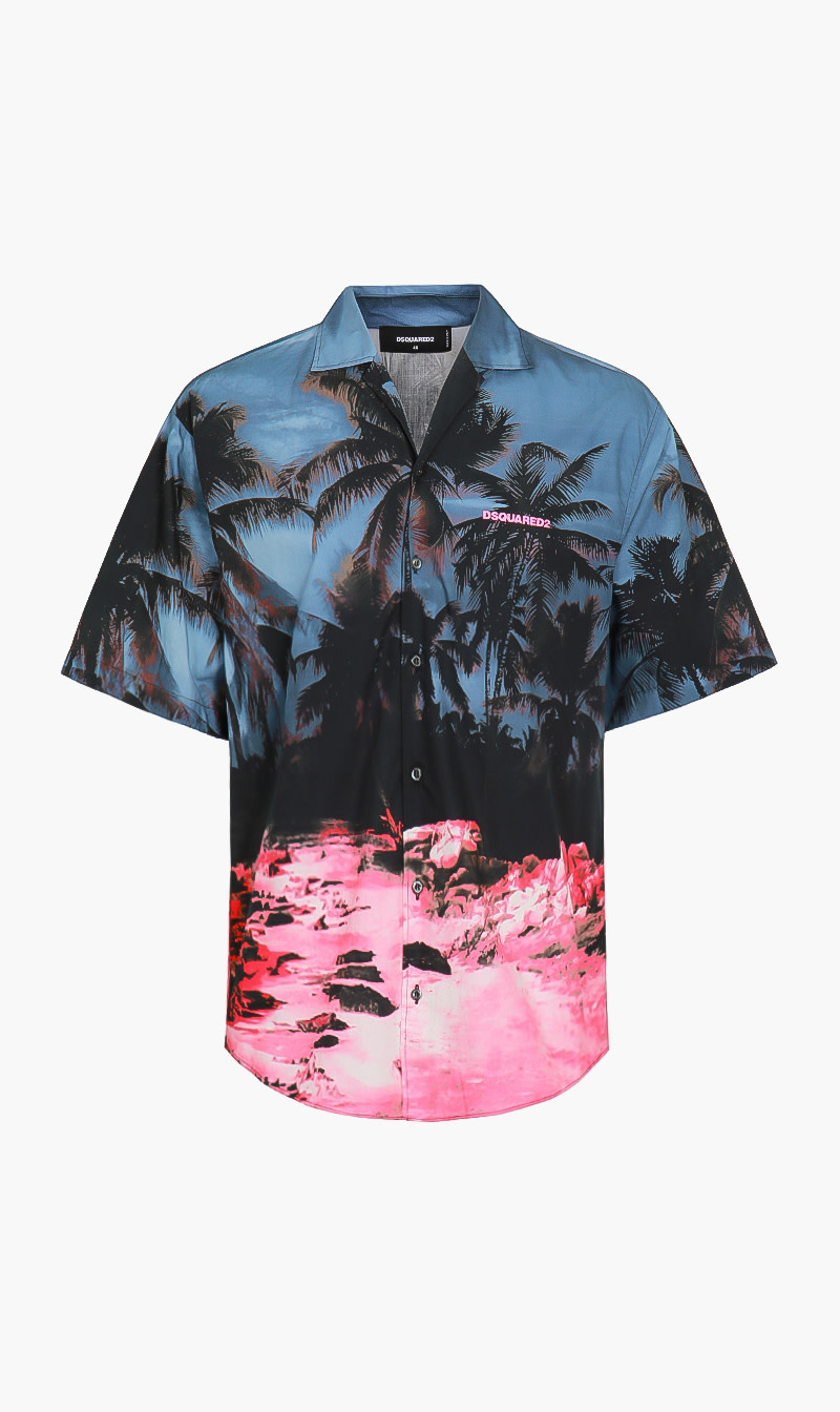 

Sunrise Bowling Shirt, Blue