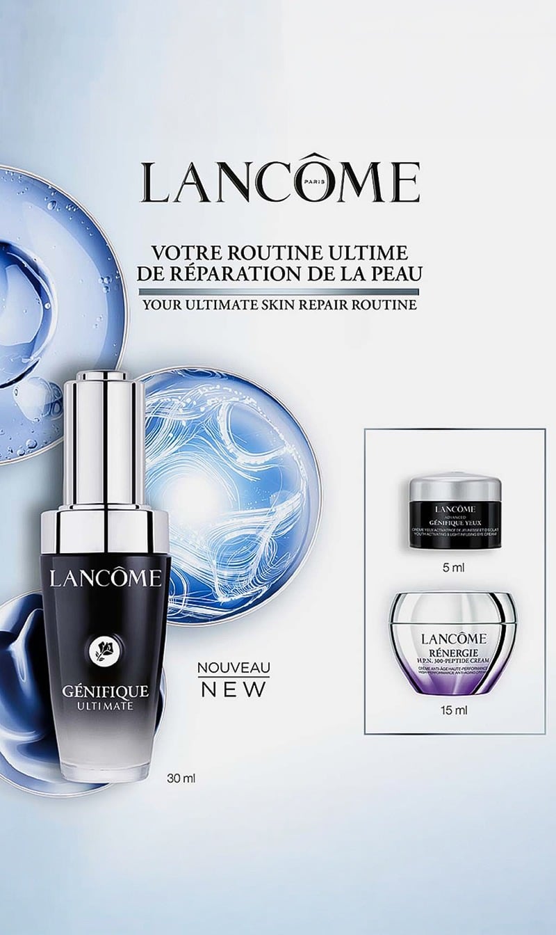 Lancome Genifique Serum 30ml Routine Set for Women