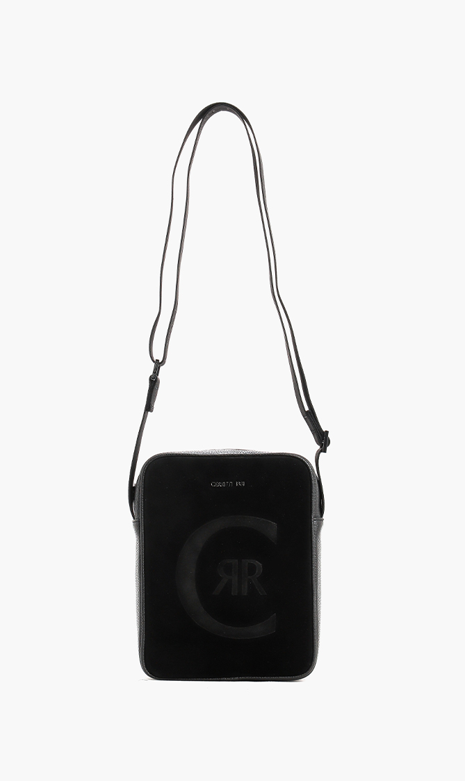 

Cerruti Suede Leather Crossbody Bag