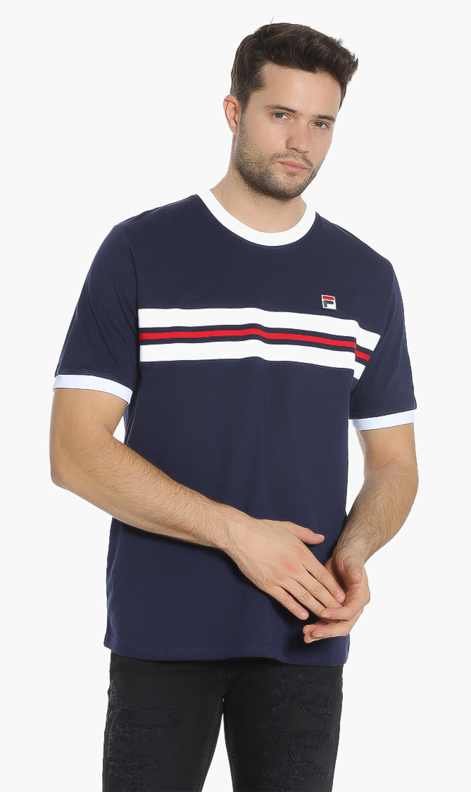 

FILA Silver Ribbed T-shirt