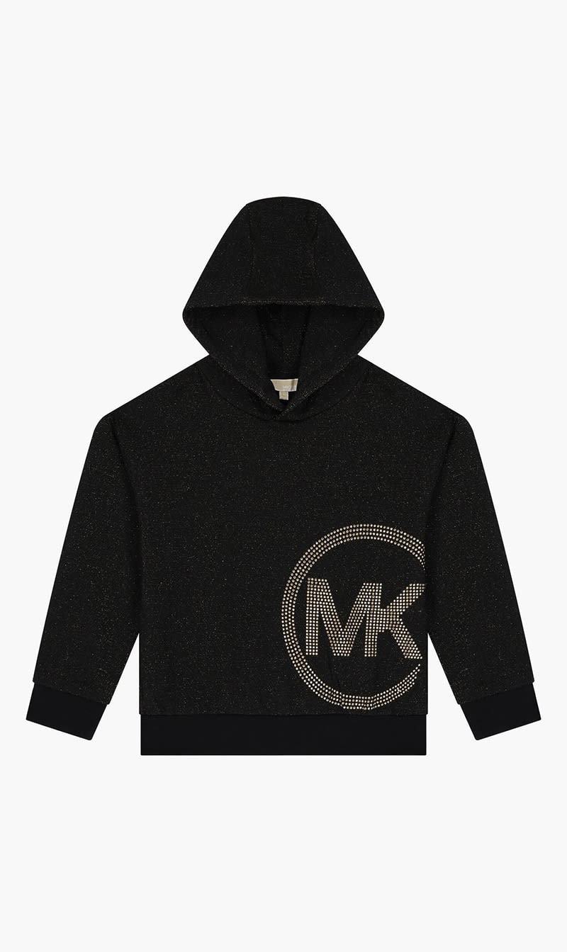 

Michael Kors Black Logo Hooded Top for Girls | The Deal Outlet