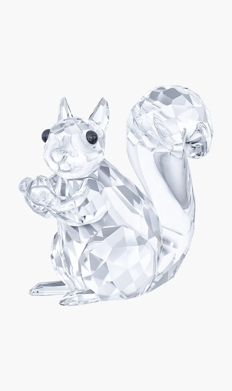 White Peaceful Countryside Squirrel Sculpture