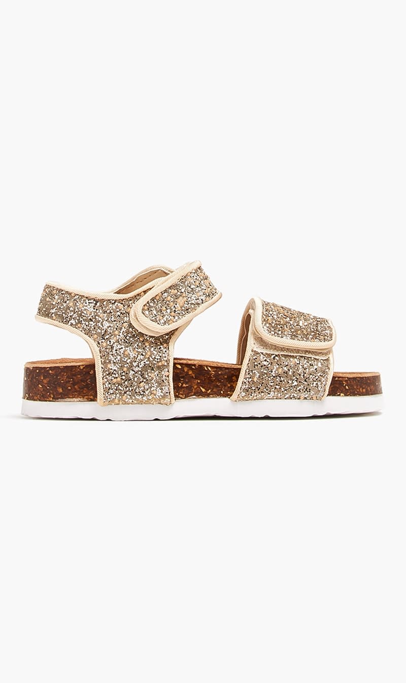 

Colors Of California Gold Glitter Sandals for Girls | The Deal Outlet