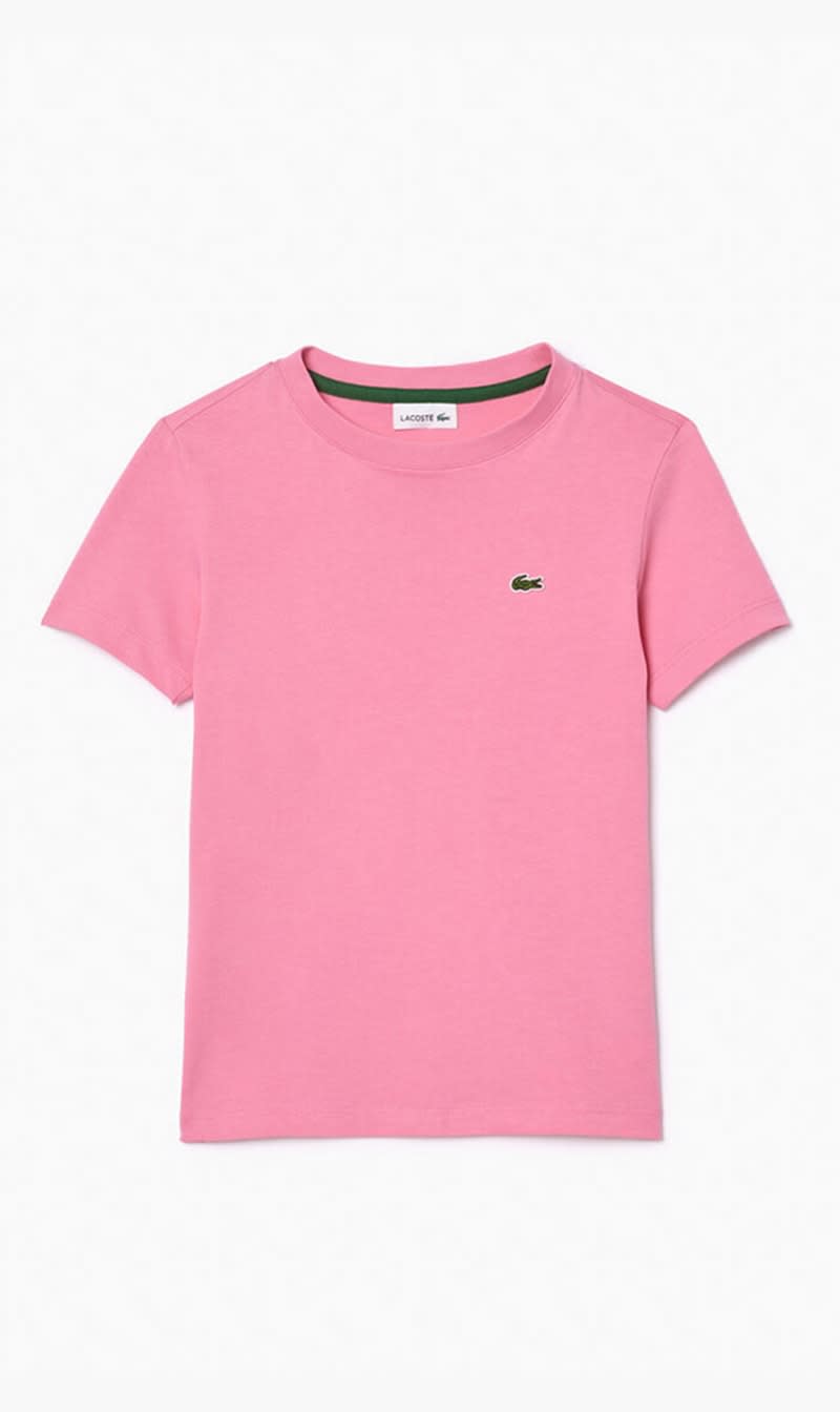 

Lacoste Pink Cotton T-shirt | The Deal Outlet
