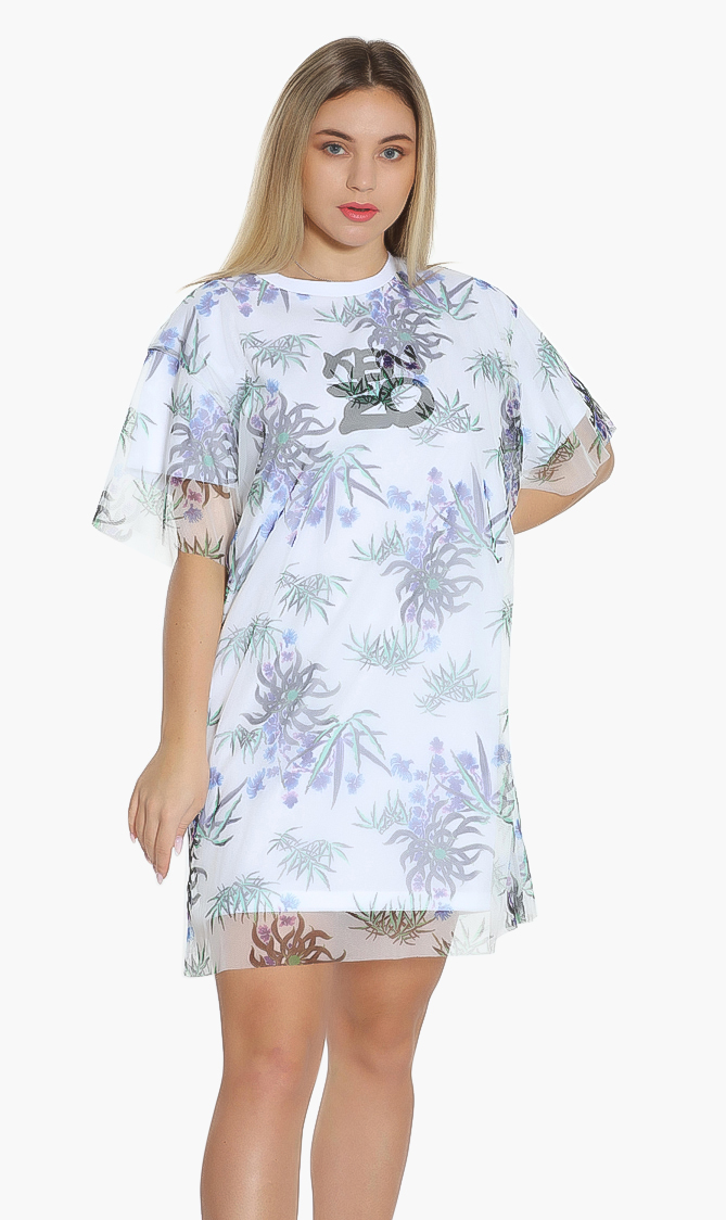 

Kenzo Printed Double Layered T-shirt Dress