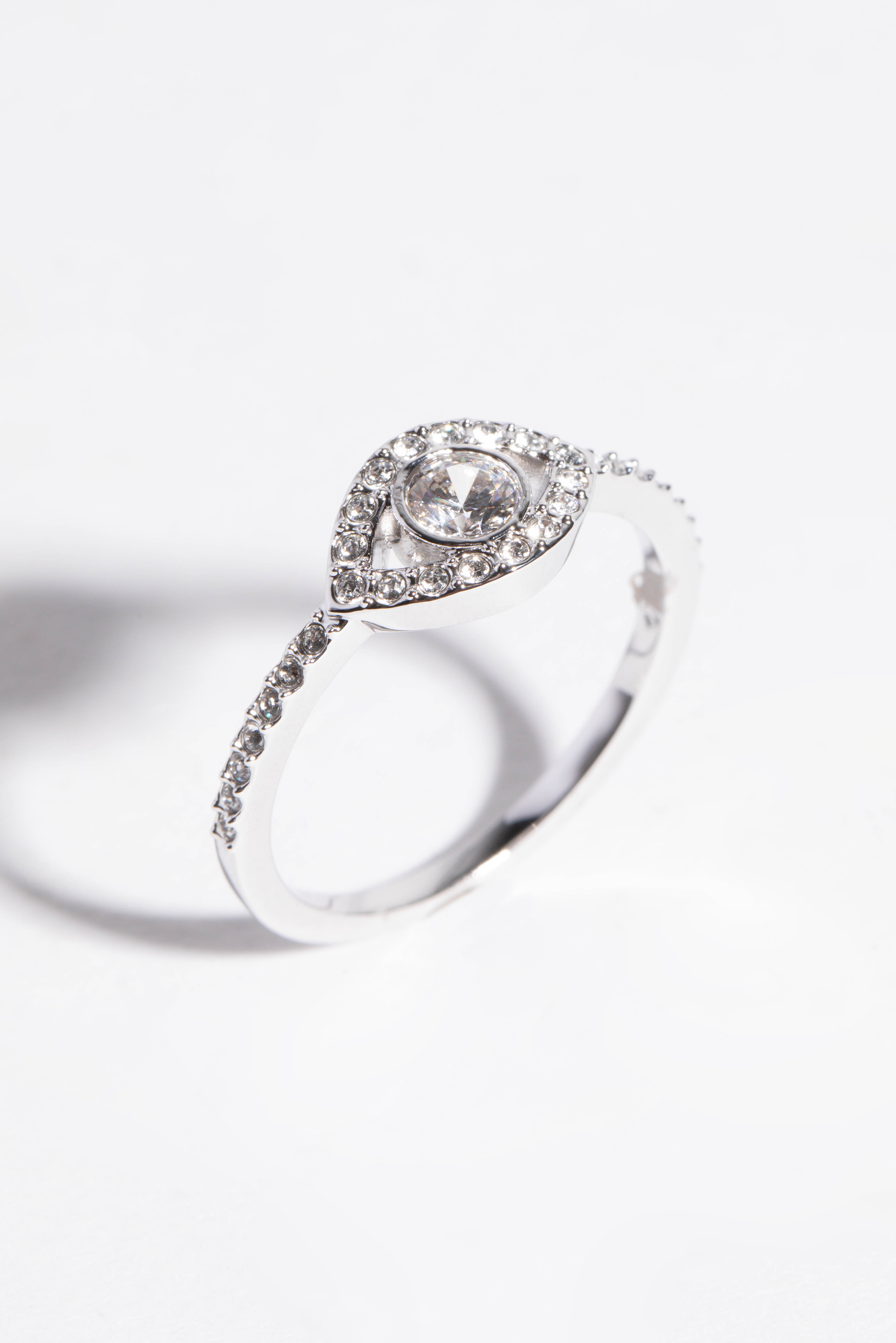

SWAROVSKI Luckily Silver Ring, 58mm