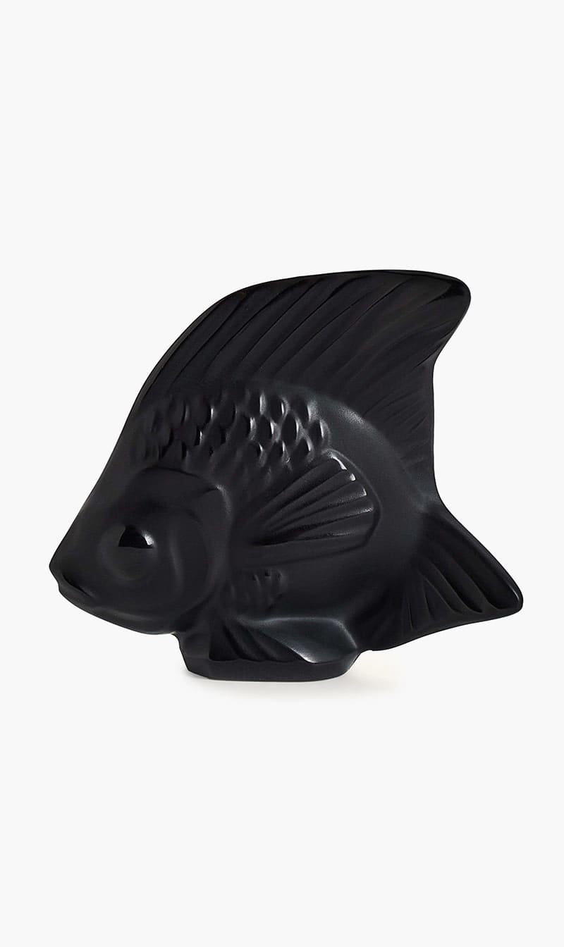 

Lalique Black Fish Figurine Mini Black | The Deal Outlet