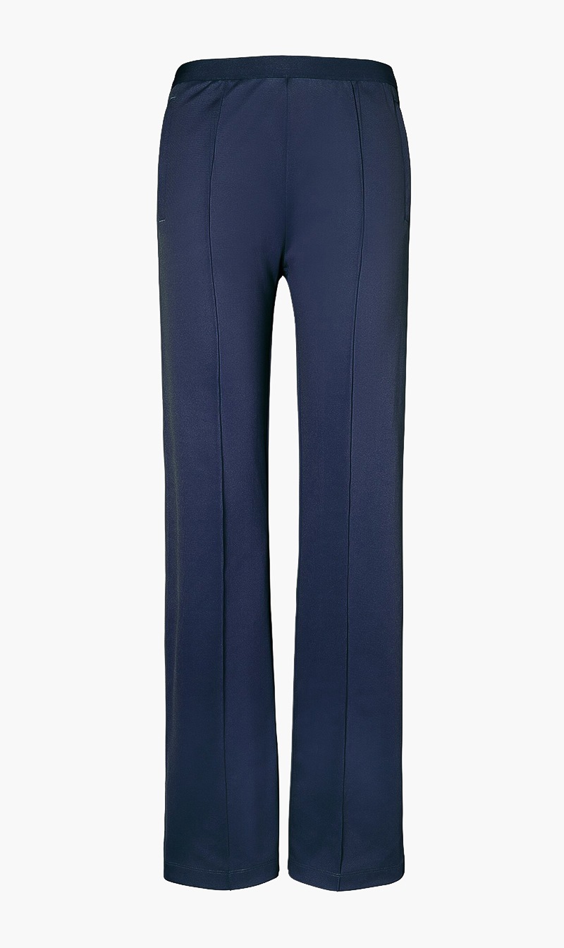 

Tory Burch Blue Double Knit Track Pants for Women | The Deal Outlet