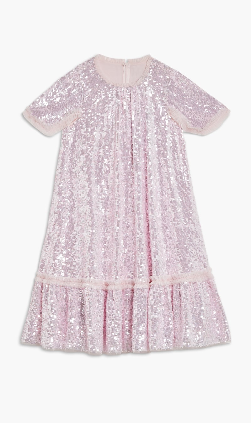 

Needle & Thread Pink Mila Gloss Kids Dress for Kids | The Deal Outlet