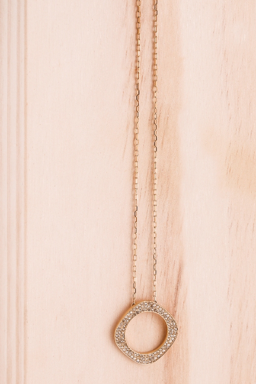 

SWAROVSKI Vio Long Gold Pendant Necklace