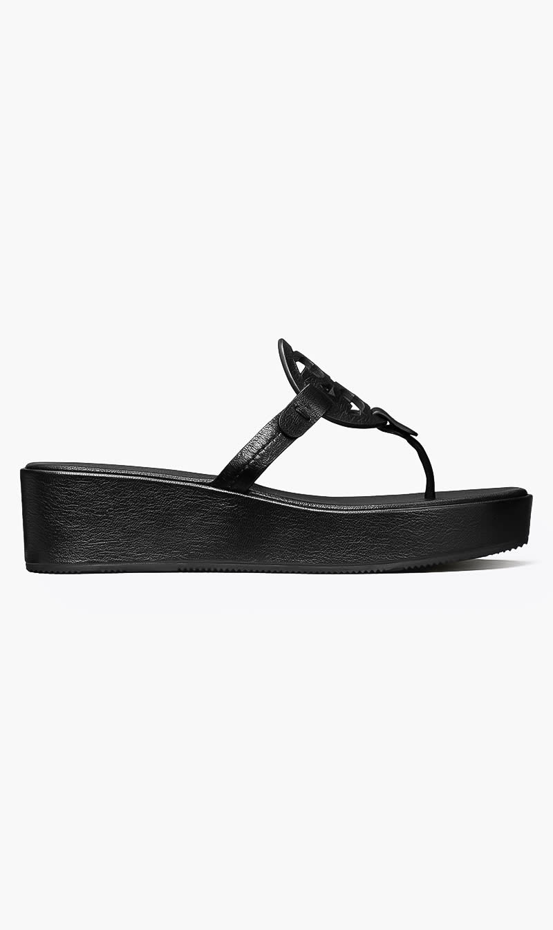 

Tory Burch Black Miller Wedge 25mm for Women | The Deal Outlet
