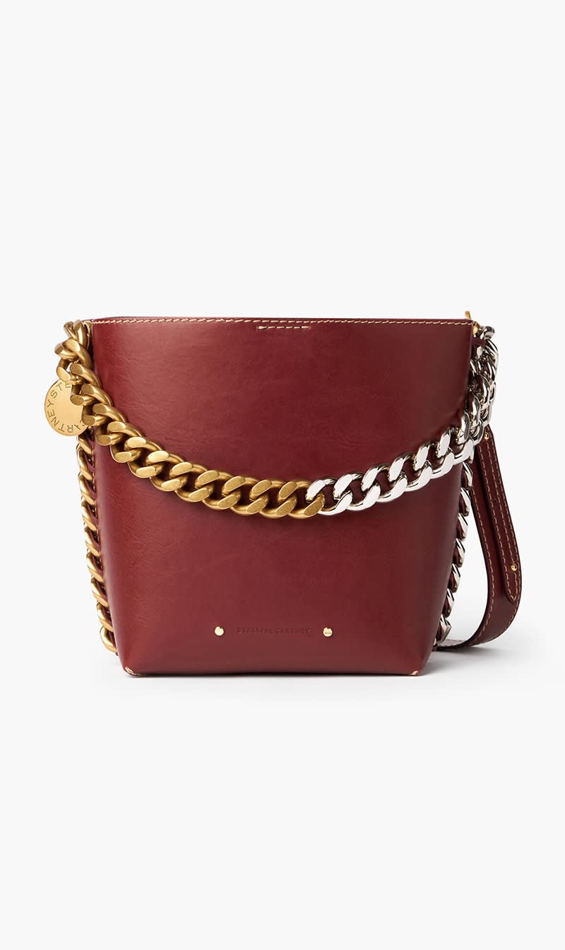 

Stella Mc Cartney Black Frayme Bucket Bag for Women | The Deal Outlet