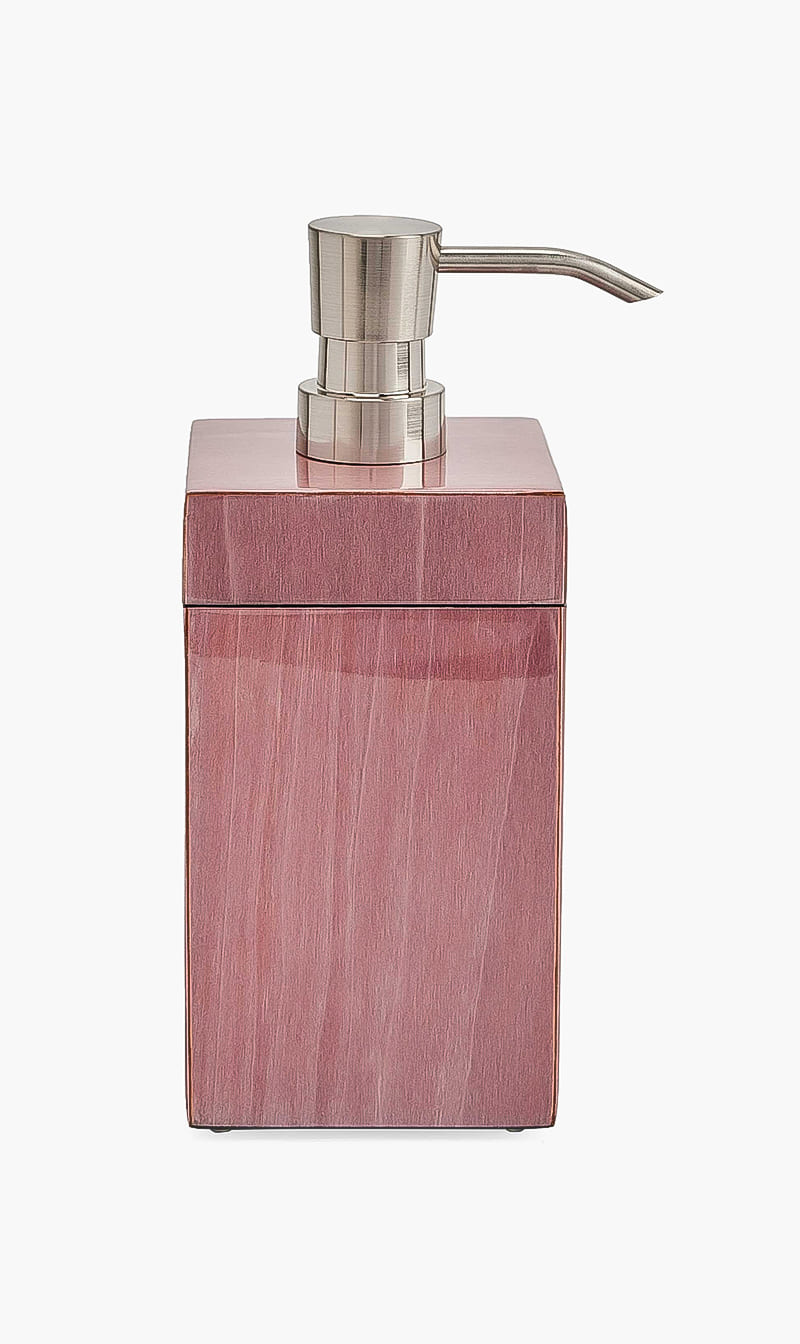 

Pacific Connections Brown Purple Tulipwood Soap Dispenser | The Deal Outlet