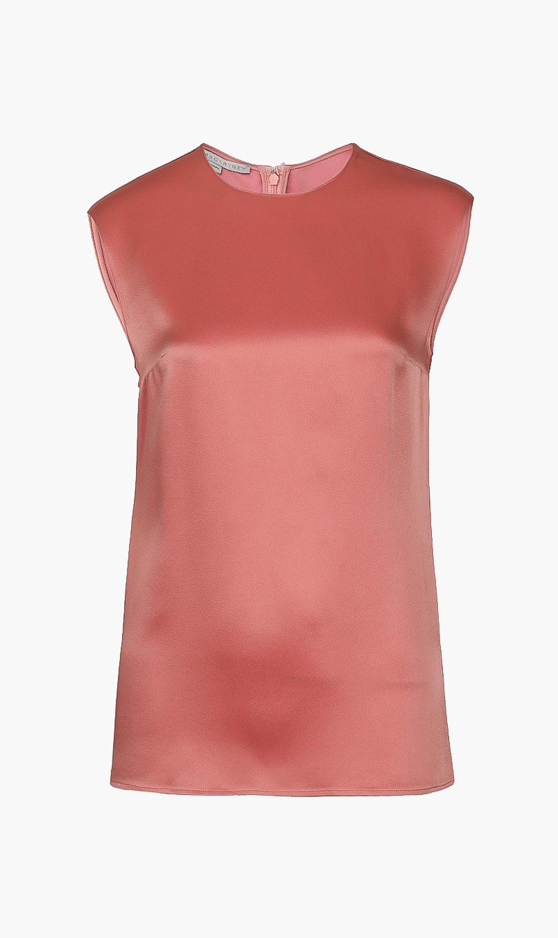 

Stella Mc Cartney Pink Sleeveless Crew Top for Women | The Deal Outlet