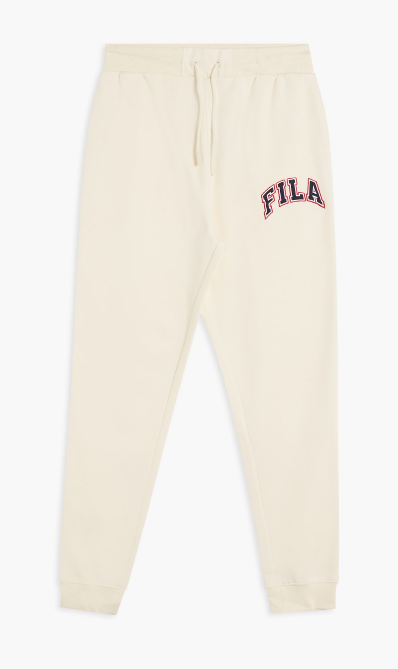 

Retro Logo Print Jogger, White