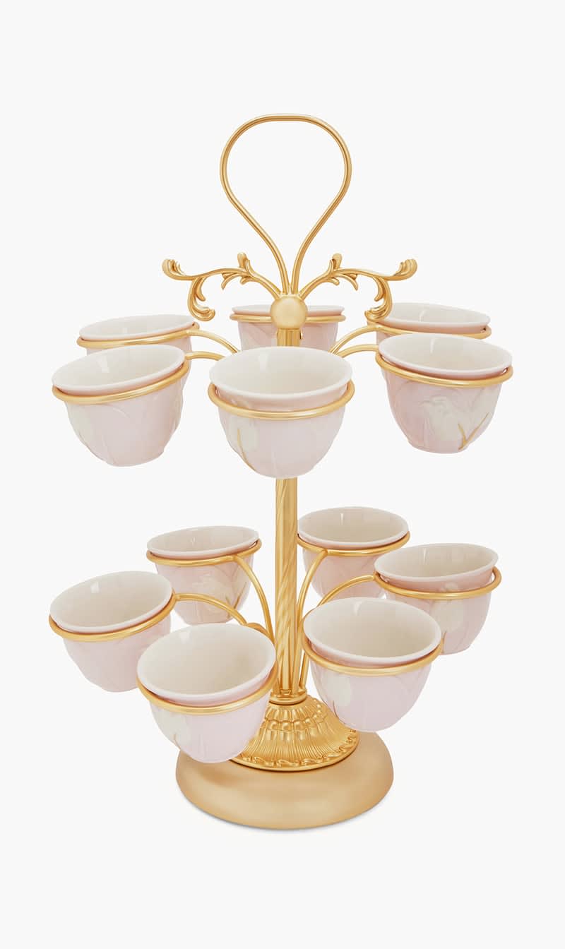 

Villari Others Tulip Coffee Cup Holder Gold | The Deal Outlet