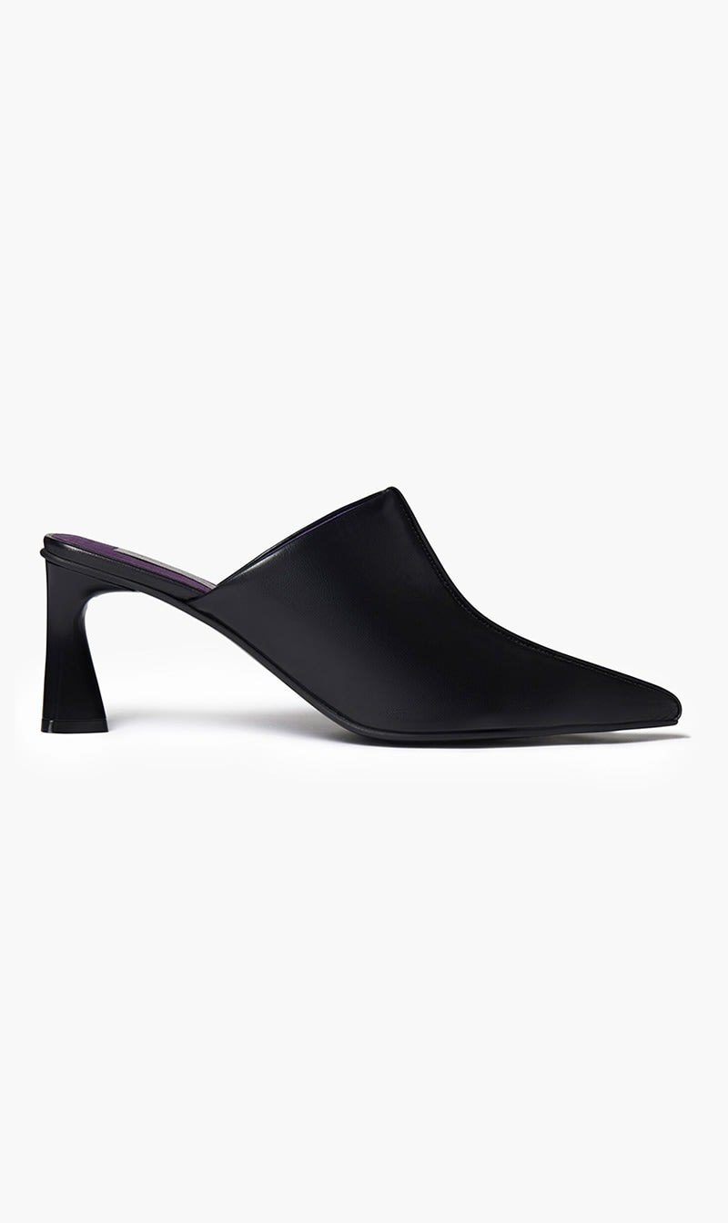 

Stella Mc Cartney Black Elsa Pointed Toe Mules for Women | The Deal Outlet