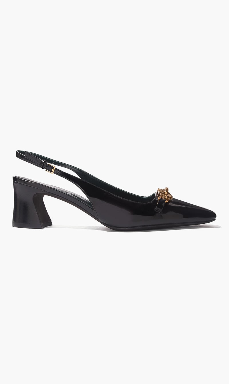 

Tory Burch Black Jessa Slingback 55mm for Women | The Deal Outlet