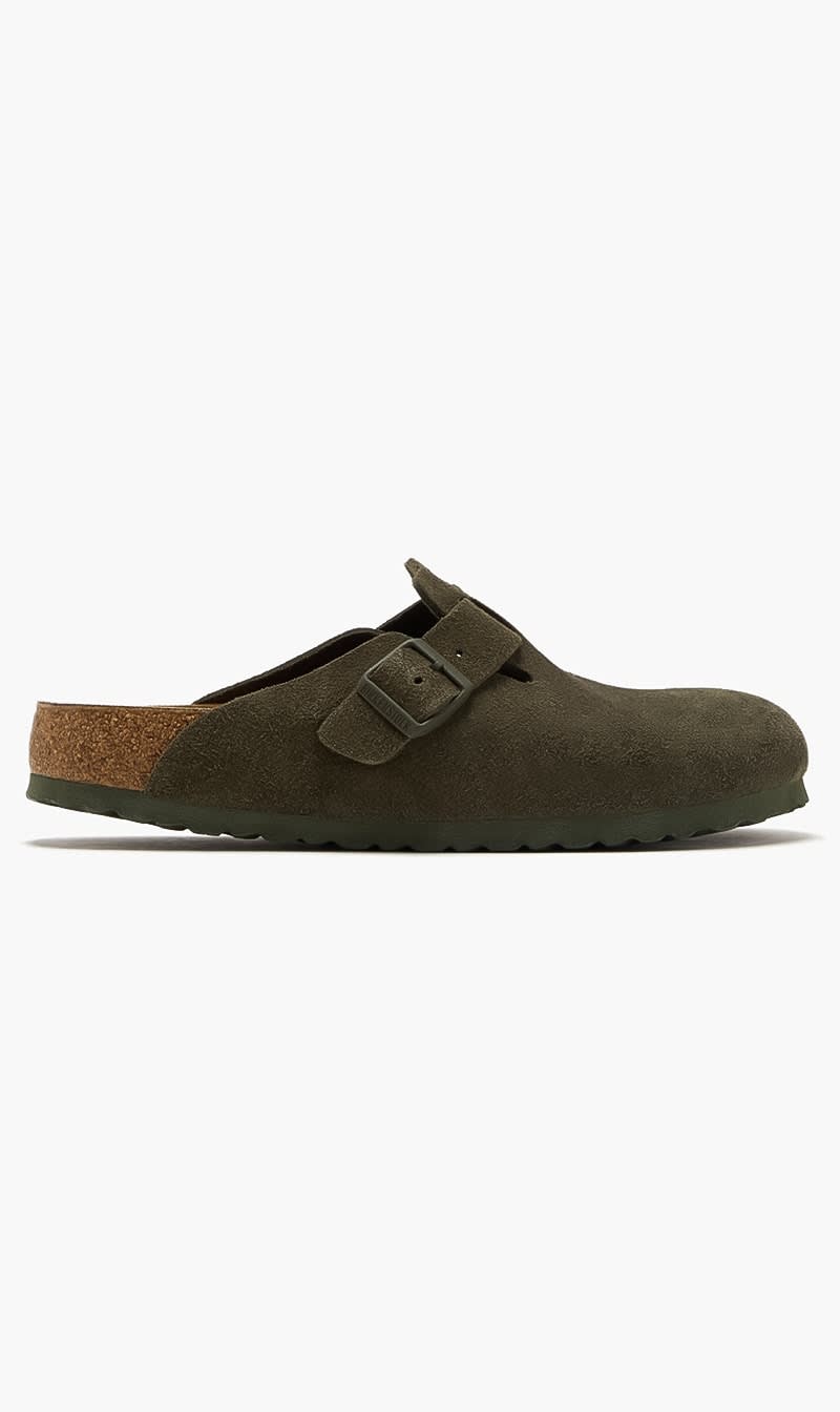 

Birkenstock Green Boston Regular Width Clogs for Men | The Deal Outlet