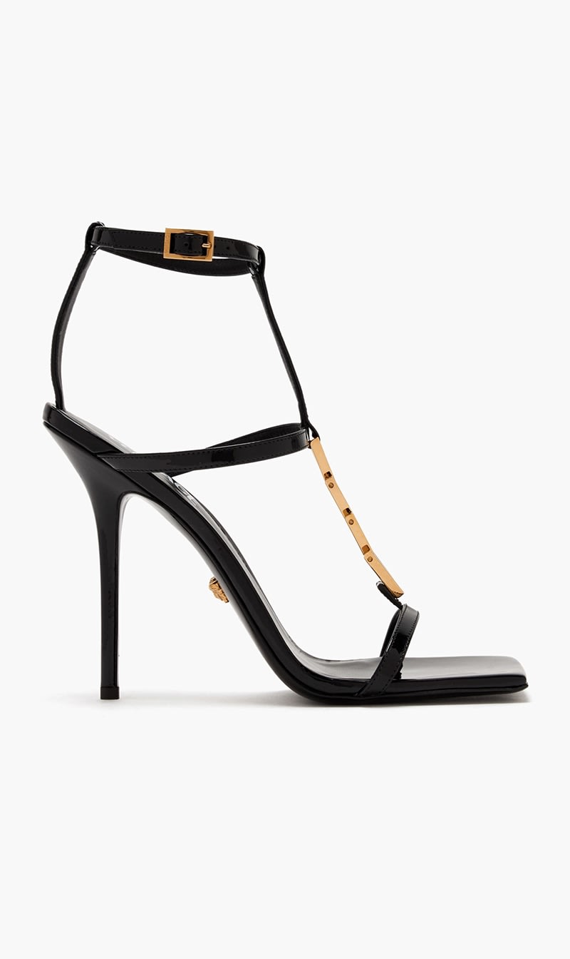 

Versace Black Sandal T.105 Patent Calf Leather for Women | The Deal Outlet