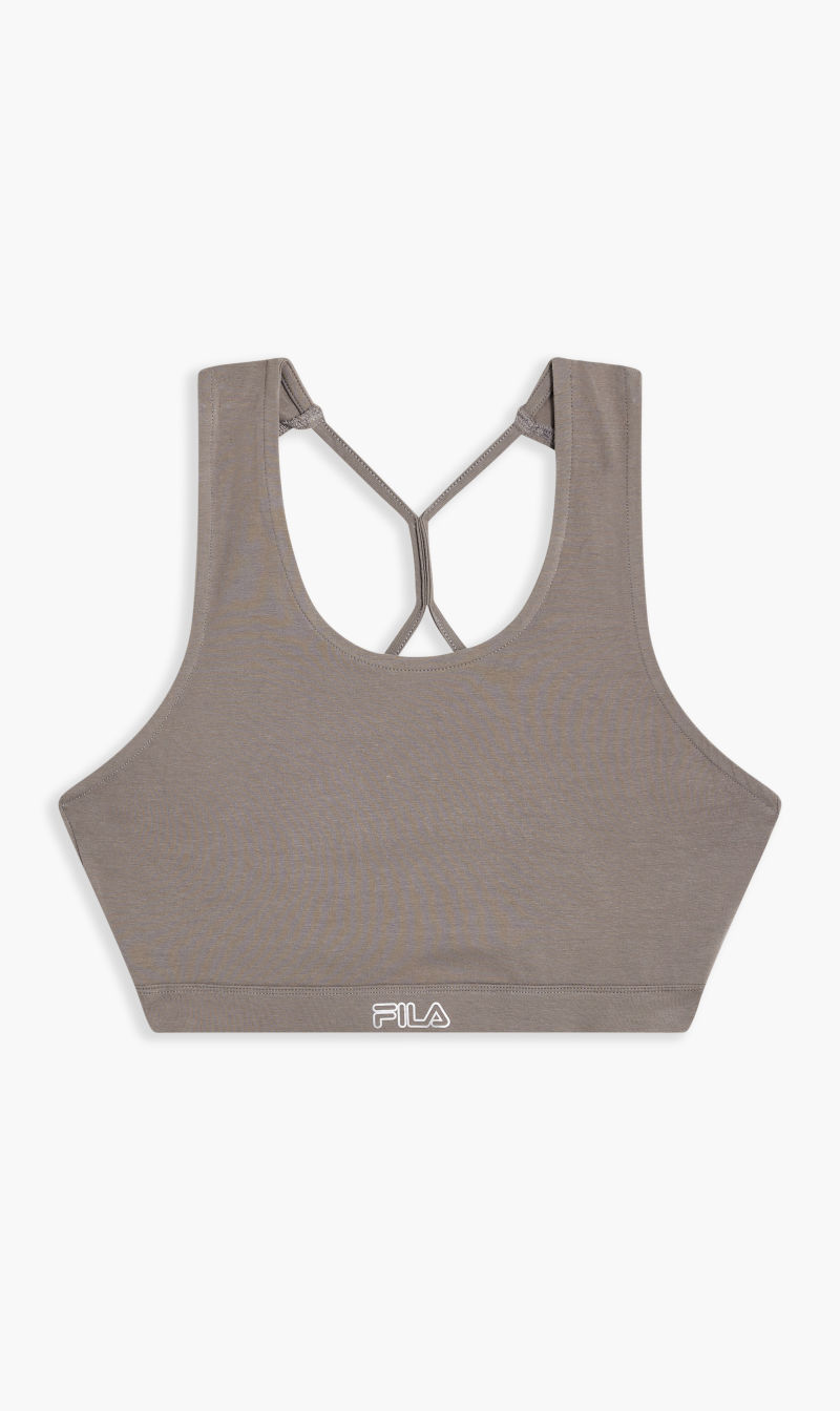 

Bra With Back Double Stringssteel Gray, Grey