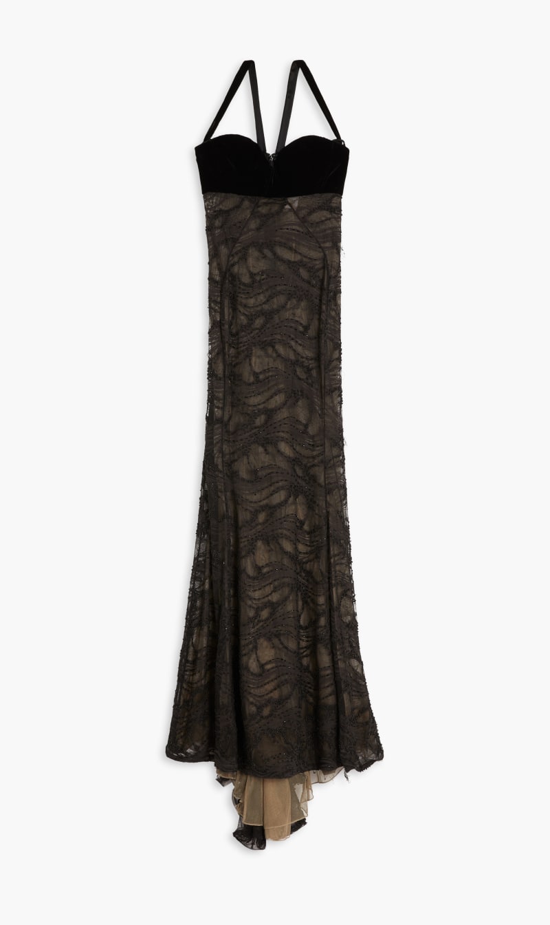 

Lace Maxi Dress, Black