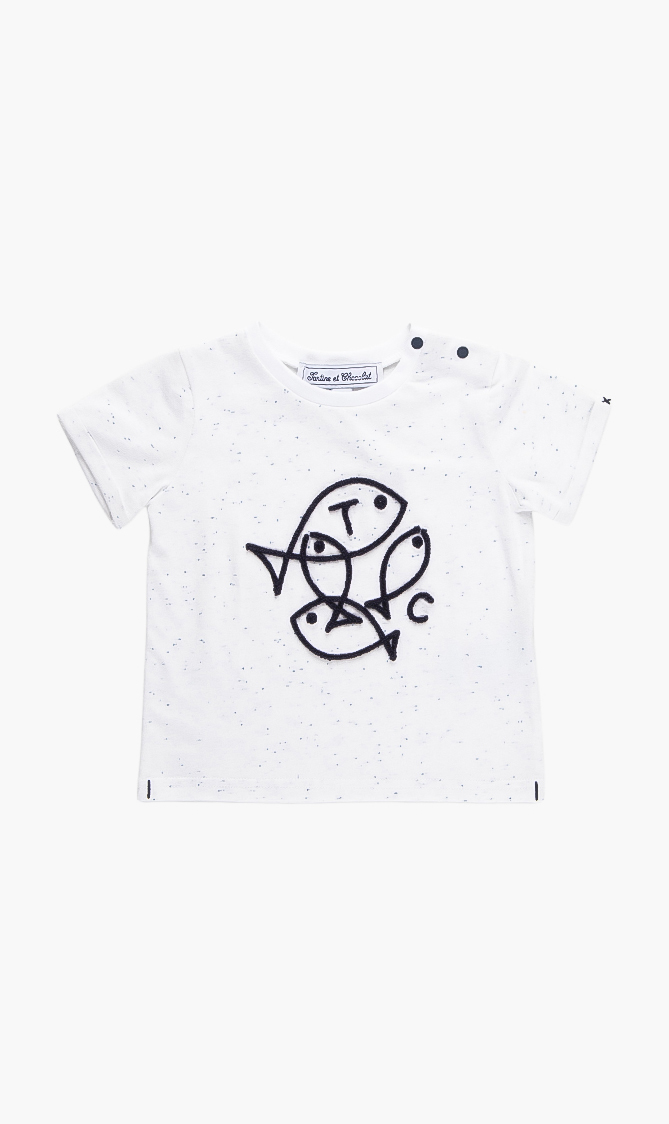 

Tartine Et Chocolat Embossed Fish T-shirt