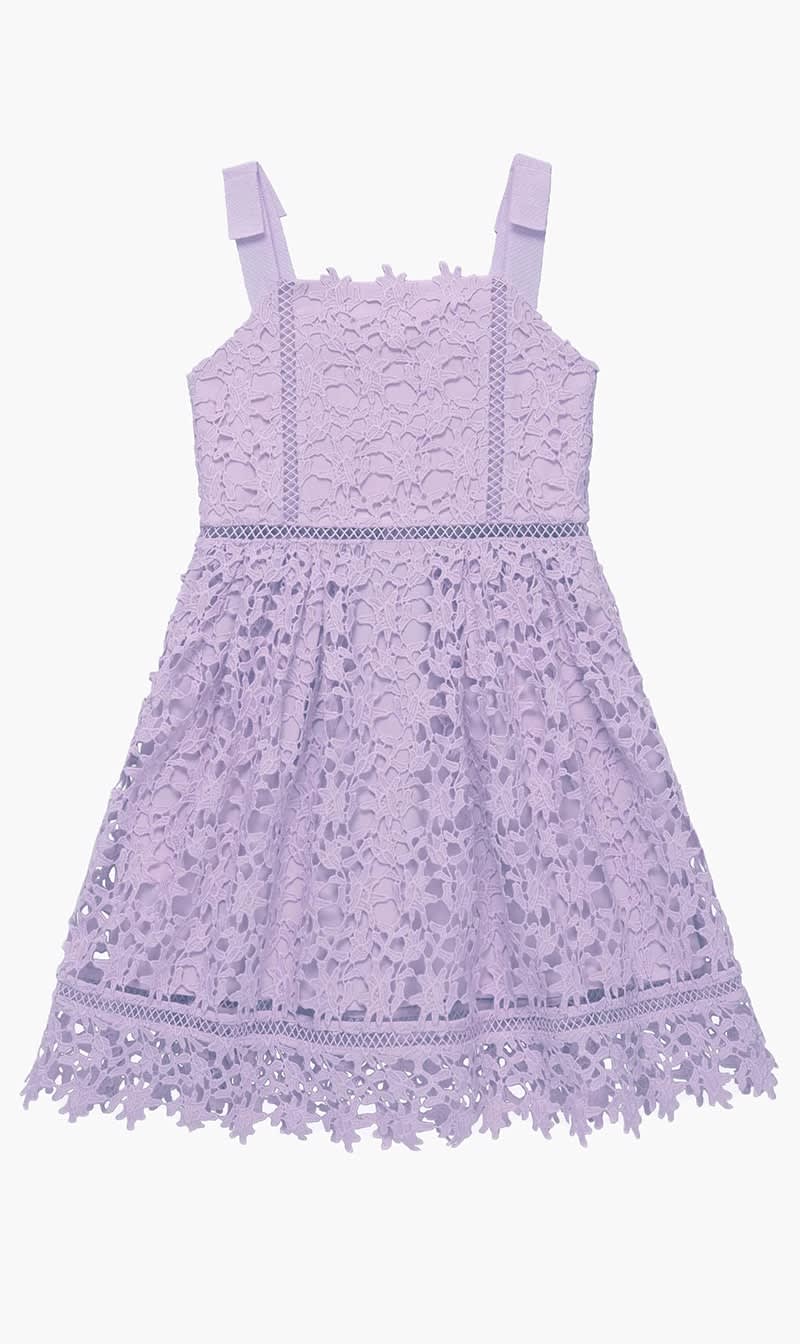 

Self-portrait Purple Sleeveless Lace Dress for Girls | The Deal Outlet