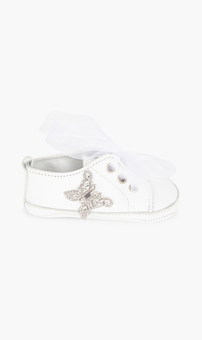 

Aruna Seth Baby Rocket White Leather Sneaker