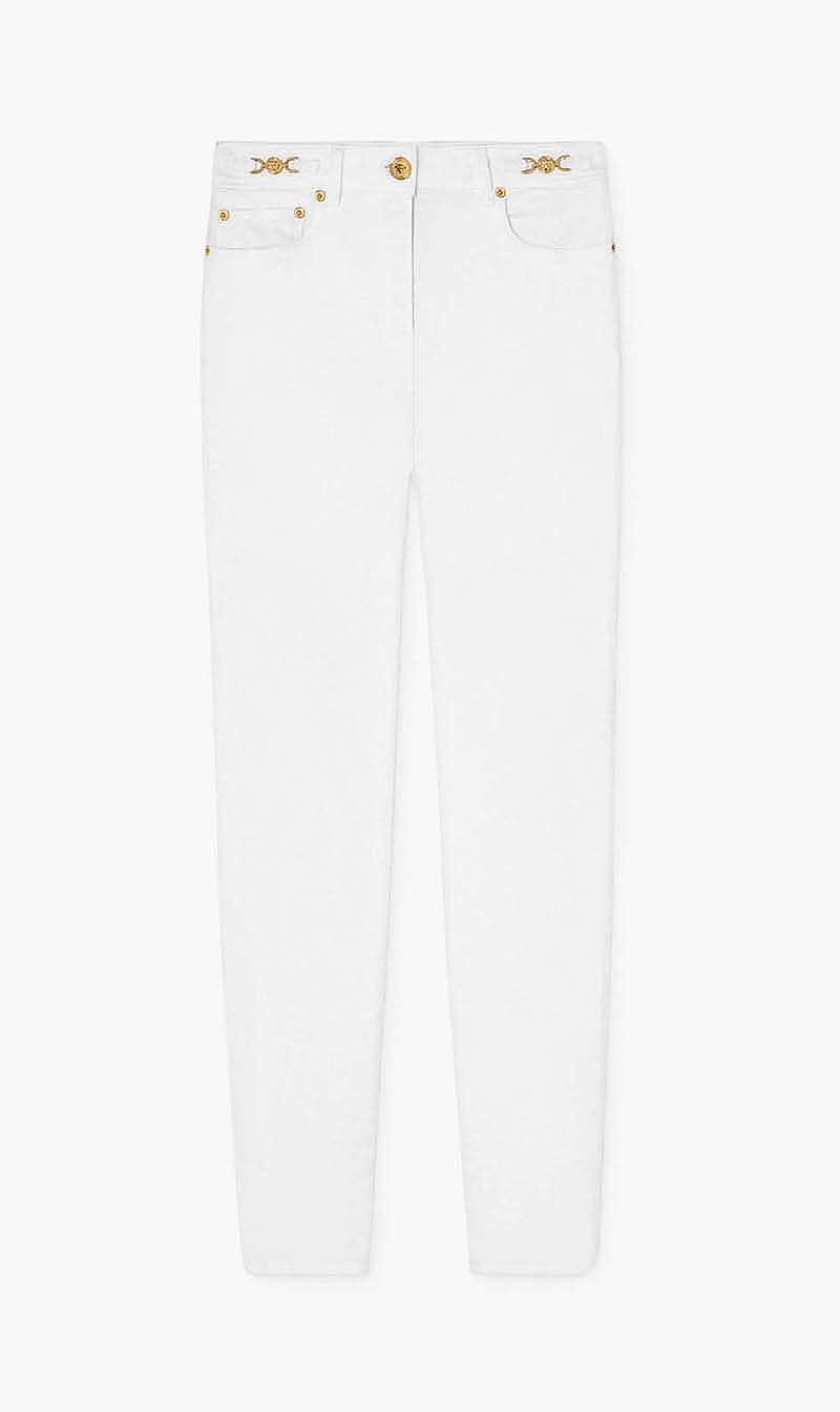 Versace White Skinny Jeans for Women