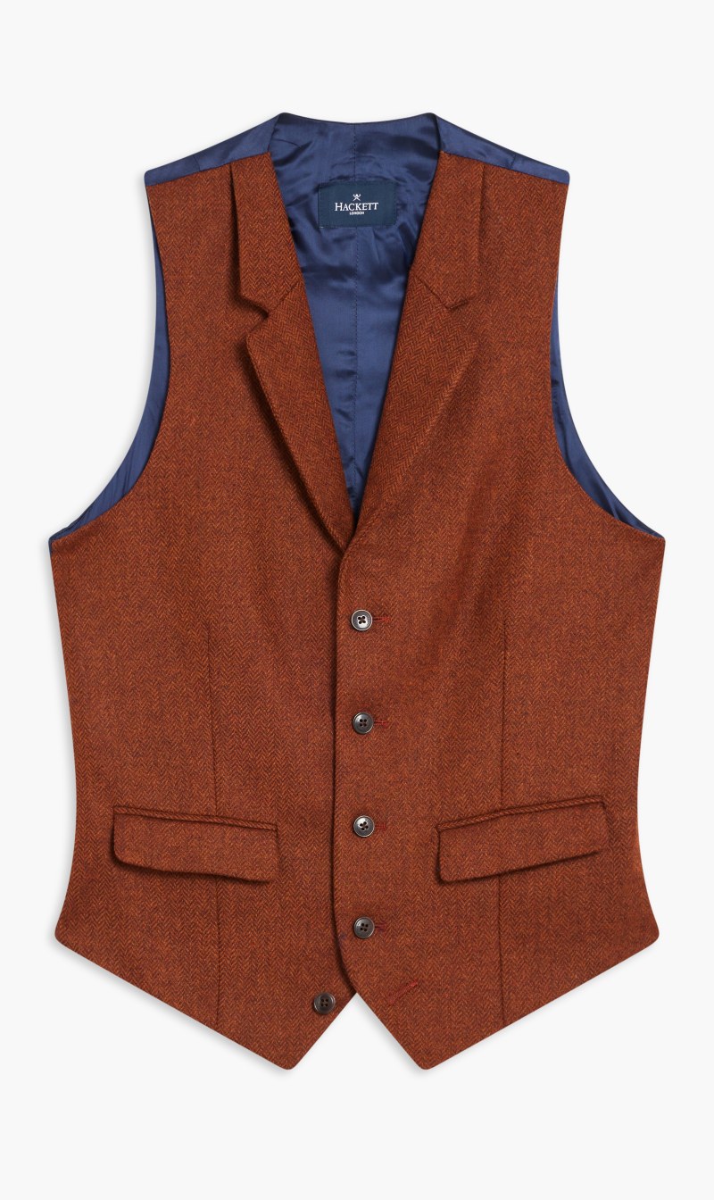 

Hackett Wl Hbone Mouline Wc, Orange