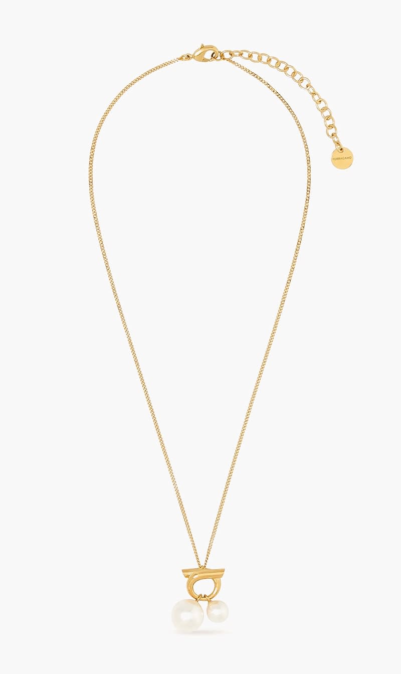 Ferragamo Multi-color Double Pearl Necklace for Women