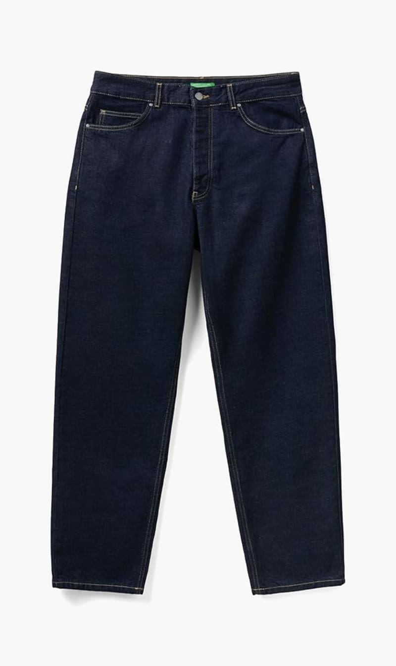 United Colors Of Benetton Dark Blue Cotton Denims for Men