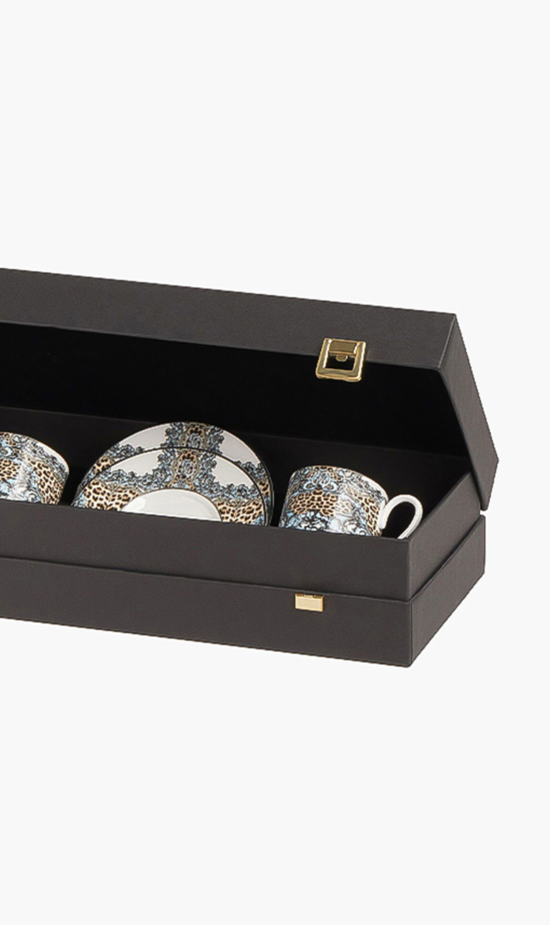 

Roberto Cavalli Palazzo Pitti Tea Cups And Saucer, Set Of 2