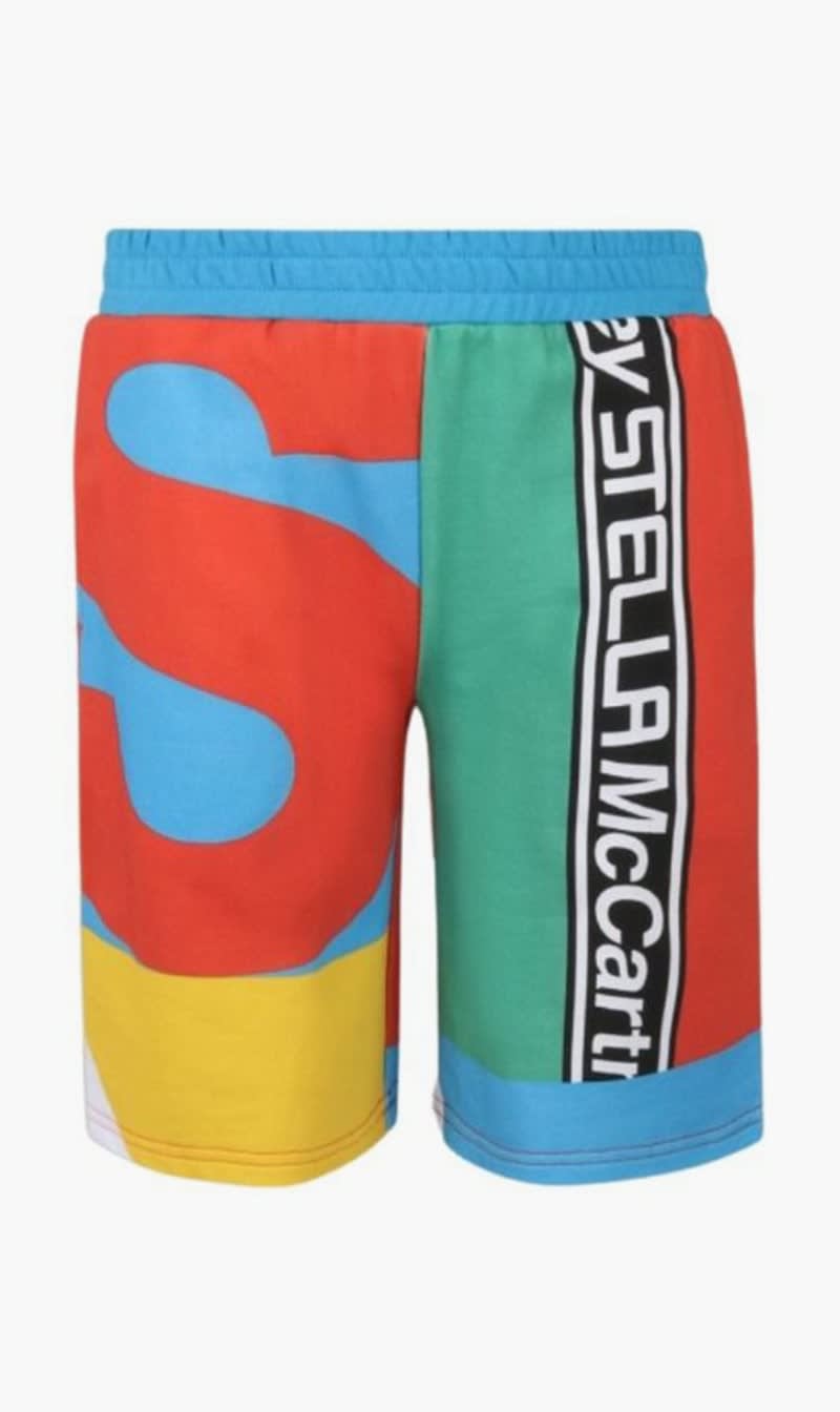 

Stella Mc Cartney Multi-color Boys Multicoloured Geometric Logo Print Shorts for Boys | The Deal Outlet