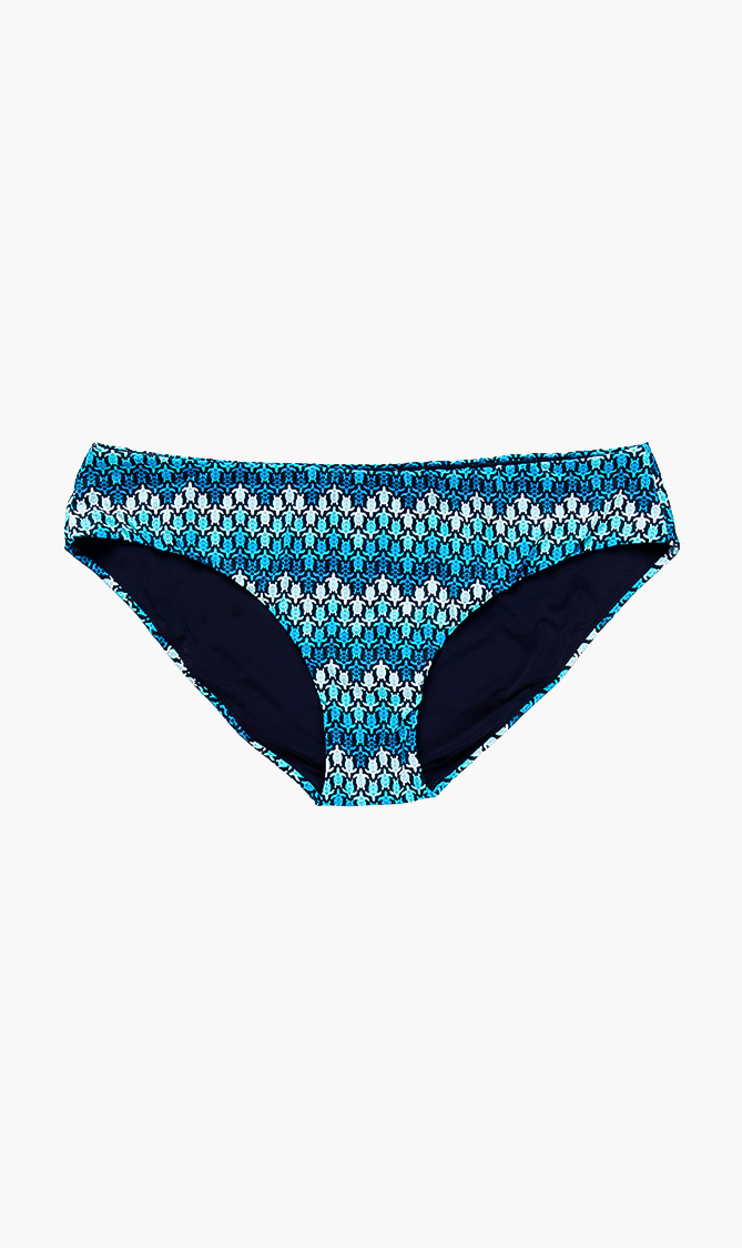 

Frisbee Turtle Print Bikini Bottom, Blue